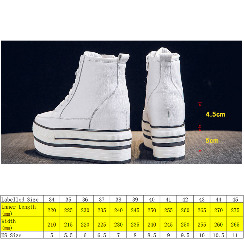 10cm Heel Platform Wedge Women Ankle Boots Genuine Leather Spring Autumn Warm Fur Women Winter Shoes Sneakers High Top, Black no plush
10cm Heel Platform Wedge Women Ankle Boots Genuine Leather Spring Autumn Warm Fur Women Winter Shoes Sneakers High Top, Black no plush