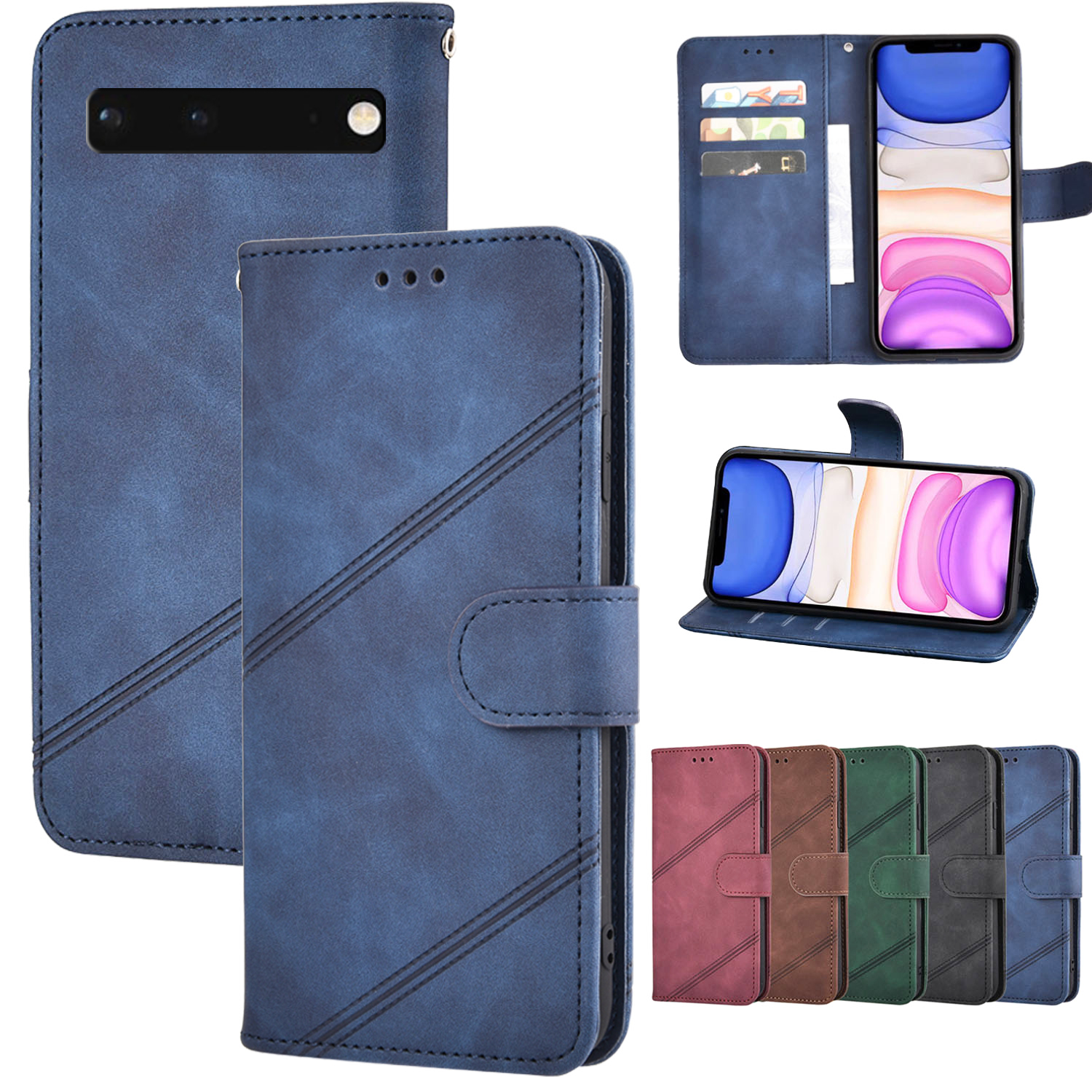 Flip Leather Wallet Book Funda For Google Pixel 6 6 Pro 5 5A 5G Pixel 4A 3A XL Pixel 3 3XL 4XL 2 XL Cover On LG Google Nexus 5X, K5-green
Flip Leather Wallet Book Funda For Google Pixel 6 6 Pro 5 5A 5G Pixel 4A 3A XL Pixel 3 3XL 4XL 2 XL Cover On LG Google Nexus 5X, K5-green