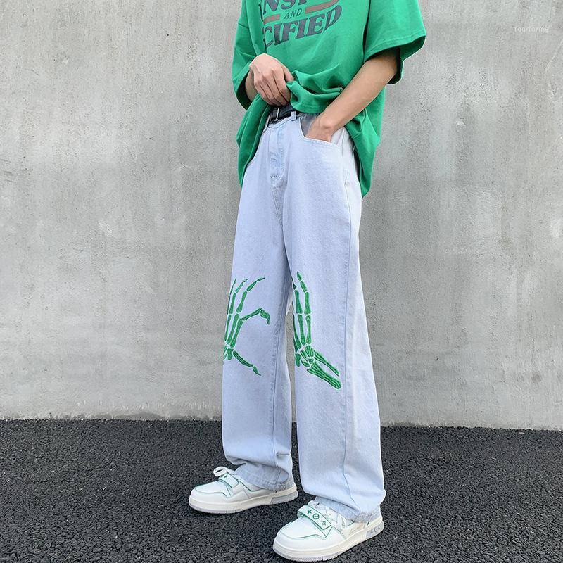 Men's Jeans Embroidered Men Summer Design Baggy Denim Trousers Fashion High Street Straight Pants Oversized Male Bottoms Y2K ClothesMen's, Black
Men's Jeans Embroidered Men Summer Design Baggy Denim Trousers Fashion High Street Straight Pants Oversized Male Bottoms Y2K ClothesMen's, Black