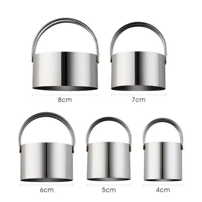 Other Bakeware 5 Pcs/Set Biscuit Cutter Stainless Steel Round Shape Pastries Doughnuts Mold Cookies Molds Baking Dough Tools Set
Other Bakeware 5 Pcs/Set Biscuit Cutter Stainless Steel Round Shape Pastries Doughnuts Mold Cookies Molds Baking Dough Tools Set