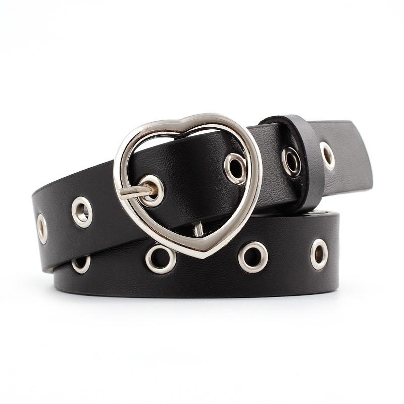 Belts OLOME Vintage 2.5cm Wide Eyelet Grommet Belt Leather Women Pink Black White Heart Buckle Silver Waist Female Jeans
Belts OLOME Vintage 2.5cm Wide Eyelet Grommet Belt Leather Women Pink Black White Heart Buckle Silver Waist Female Jeans