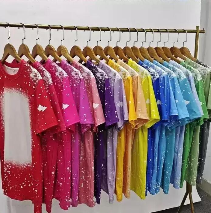 Sublimation Bleached Shirts Party Heat Transfer Blank Bleach Shirt Polyester T-Shirts US Men Women Supplies FS9535 C0520520 
Sublimation Bleached Shirts Party Heat Transfer Blank Bleach Shirt Polyester T-Shirts US Men Women Supplies FS9535 C0520520