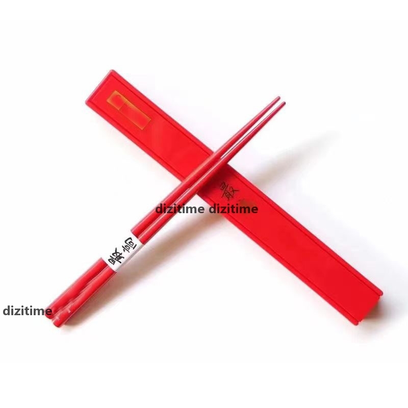 Creative Red Chopsticks With Storage Box Heat Insulation And Anti -Scalding Home El Non -Slip S Chopstick r
