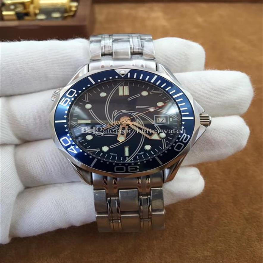 selling whole fashion watches men's automatic mechanical watches 007 waterproof 41MM 361L stainless steel mineral gl301P, Blue
selling whole fashion watches men's automatic mechanical watches 007 waterproof 41MM 361L stainless steel mineral gl301P, Blue