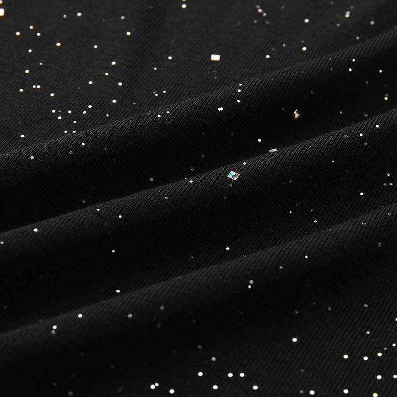 Ladies Sexy Sleeveless Suspenders Sparkling Open Back Jacket Party Club Streetwear New Dress 2022 New Style Gothic Dress T220816