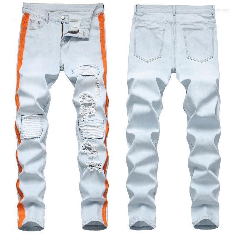 Fashion European Mens Light Blue Denim Ripped Cowboy Jeans Broken Hole Hip Hop Long Pants Male Casual Trousers JB925 Men's Bert22
Fashion European Mens Light Blue Denim Ripped Cowboy Jeans Broken Hole Hip Hop Long Pants Male Casual Trousers JB925 Men's Bert22