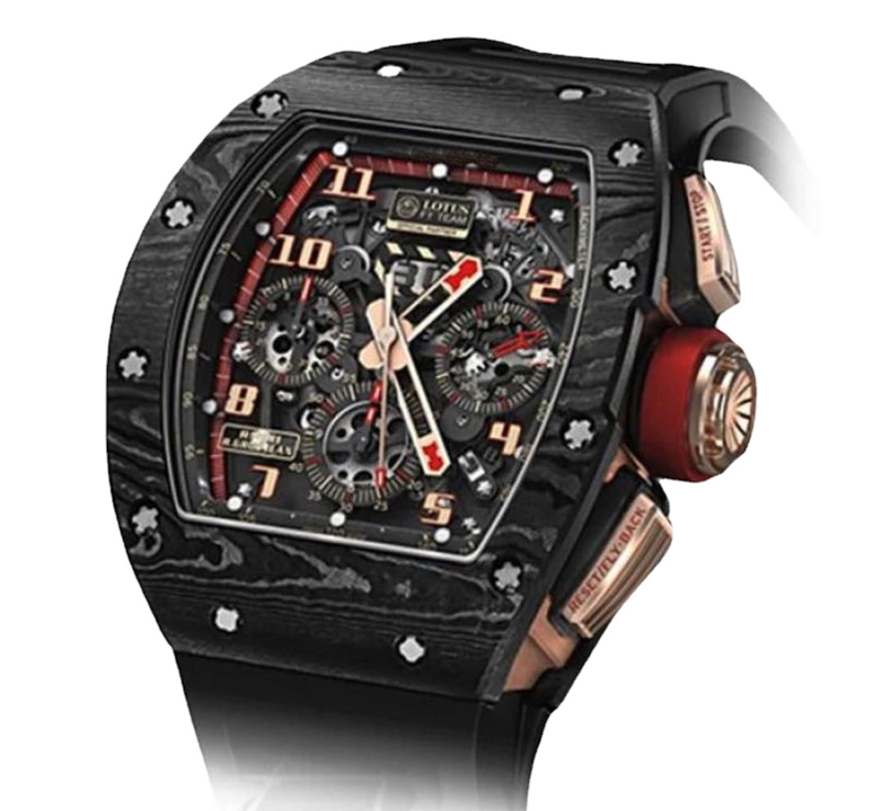 Men Automatic Mechanical Black Rubber LOTUS Carbon Fiber Flyback Watch Rose Gold ETA7750 Chronograph
Men Automatic Mechanical Black Rubber LOTUS Carbon Fiber Flyback Watch Rose Gold ETA7750 Chronograph