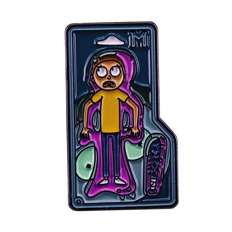 Scared morty collar pin funny cartoon brooch Animated sci-fi series fans great addition, As picture
Scared morty collar pin funny cartoon brooch Animated sci-fi series fans great addition, As picture