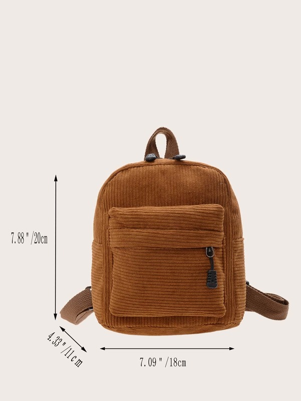 Kids Minimalist Pocket Front Classic Backpack SHE