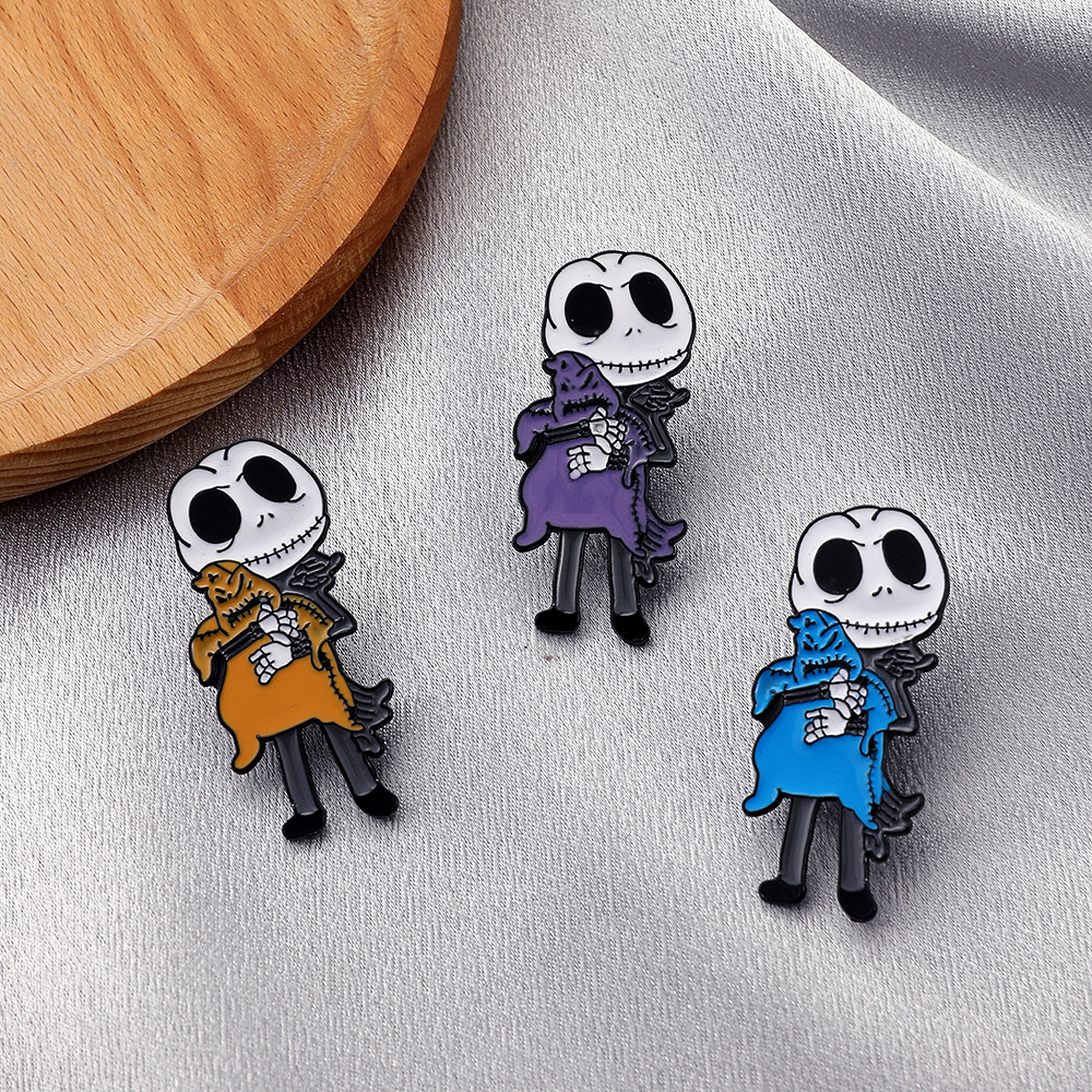 Jack Skellington Enamel Badges Nightmare before Christmas Oogie Boogie Pumpkin King Halloween Movie Jewelry Brooches Lapel Pins 3 colors, Mixed colors
Jack Skellington Enamel Badges Nightmare before Christmas Oogie Boogie Pumpkin King Halloween Movie Jewelry Brooches Lapel Pins 3 colors, Mixed colors