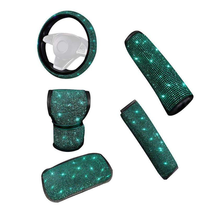 Steering Wheel Covers Bling Cover Crystal Emerald Diamond Car Handbrake Shoulder Styling Auto Accessories Set Series For GirlSteering
Steering Wheel Covers Bling Cover Crystal Emerald Diamond Car Handbrake Shoulder Styling Auto Accessories Set Series For GirlSteering