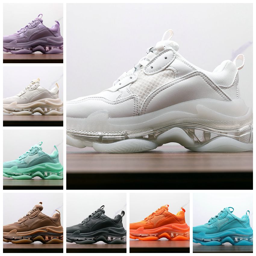 2022 Triple-s Clear Sole Low Casual Shoes Men Women Designer Sneakers Dad Chunky Shoe Turquoise Beige Black Grey Blue White Rainbow Mens Platform Chaussures, #5
2022 Triple-s Clear Sole Low Casual Shoes Men Women Designer Sneakers Dad Chunky Shoe Turquoise Beige Black Grey Blue White Rainbow Mens Platform Chaussures, #5