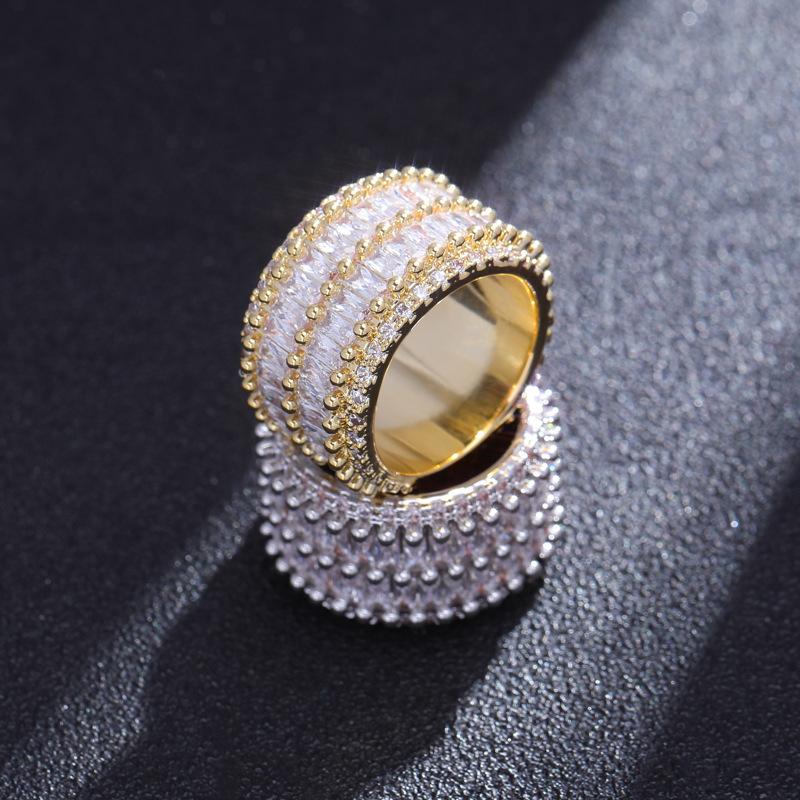 Cluster Rings Hip Hop 2 Rows Cubic Zirconia Out Round Finger Ring Men Women Gold Color Bling CZ Hiphop Rapper Jewelry Size 7-11Cluster Clust
Cluster Rings Hip Hop 2 Rows Cubic Zirconia Out Round Finger Ring Men Women Gold Color Bling CZ Hiphop Rapper Jewelry Size 7-11Cluster Clust