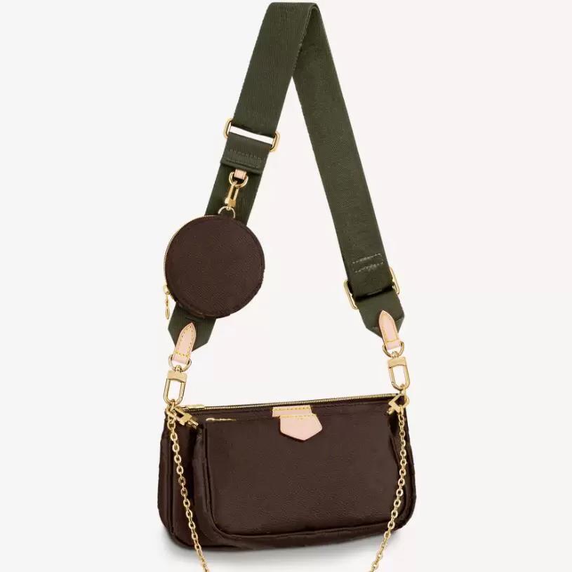 2022 Women Luxurys Designer Bags Handbag Totes Womens Crossbody Bag Genuine Handbags Purses Lady Tote 2pcs/set+ Wallet AAA, Brown flowers and black straps
2022 Women Luxurys Designer Bags Handbag Totes Womens Crossbody Bag Genuine Handbags Purses Lady Tote 2pcs/set+ Wallet AAA, Brown flowers and black straps