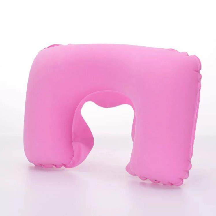 500pcs U Shaped Travel Pillow Inflatable Neck Car Head Rest Air Cushion for Travel-Office Air-Cushion Neck-Pillow SN4337