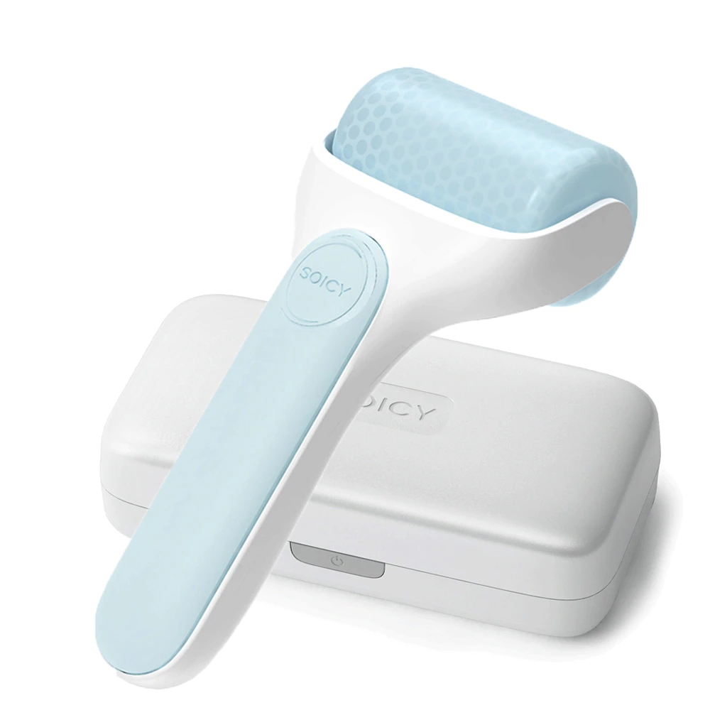 Ice roller cold massage skin cooling non needle with protective box care tool firming remove dark circles for summer face massage soicy S20 pores and 