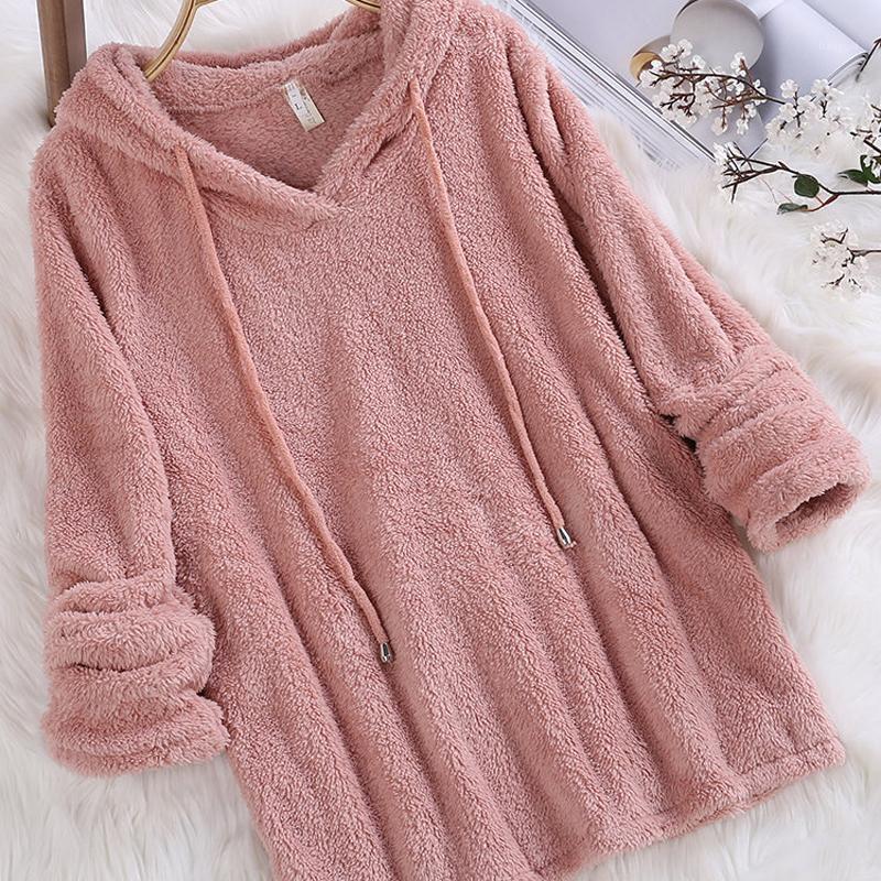 Women' Hoodies & Sweatshirts Autumn Winter Women Long Sleeve Plush Lady Warm Solid Fluffy Hoody Fleece Pullover Loose Hooded Tops 351, White
Women' Hoodies & Sweatshirts Autumn Winter Women Long Sleeve Plush Lady Warm Solid Fluffy Hoody Fleece Pullover Loose Hooded Tops 351, White