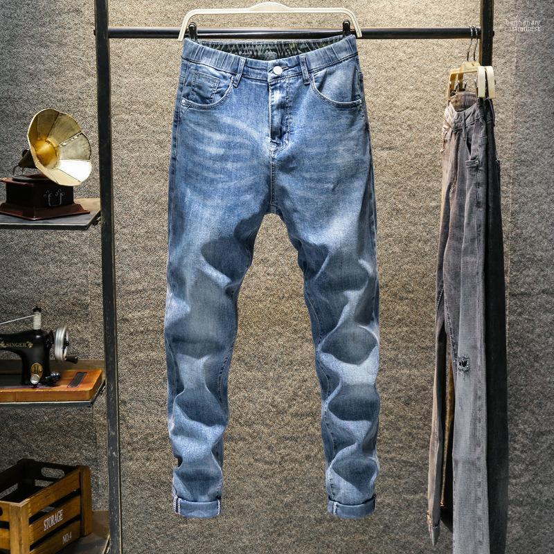 Men's Jeans Spring Fashion Men Washed Denim Bleached Scratched Full Length High Quality Solid Color Casual Cowboy Harem Pants Wild Bert22, Blue
Men's Jeans Spring Fashion Men Washed Denim Bleached Scratched Full Length High Quality Solid Color Casual Cowboy Harem Pants Wild Bert22, Blue