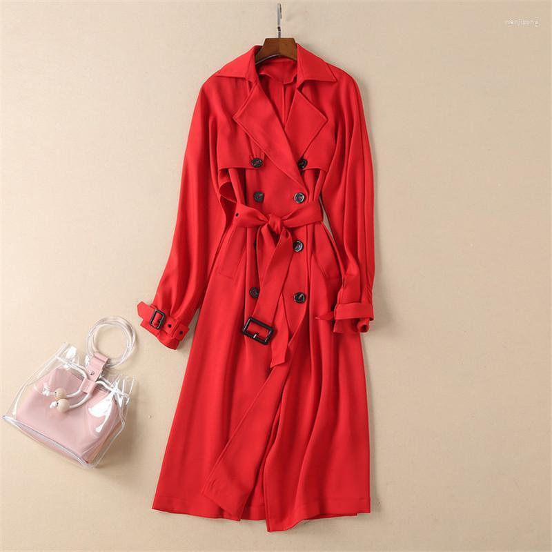 Women' Trench Coats Brand 2022 Fall Winter Women Coat Female Windbreaker Europe Fashion Trend Double-Breasted Slim Long Outerwear, Black
Women' Trench Coats Brand 2022 Fall Winter Women Coat Female Windbreaker Europe Fashion Trend Double-Breasted Slim Long Outerwear, Black