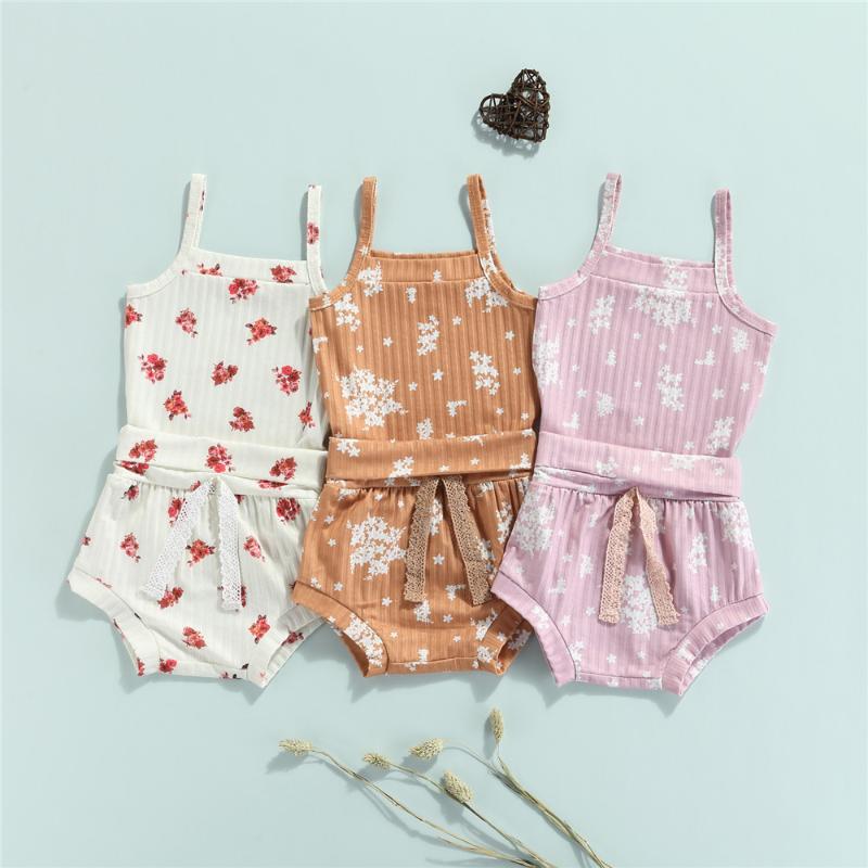 Clothing Sets Baby Girl Set Summer Cute Floral Print Sleeveless Romper Bow Triangle Shorts OutfitsClothing, Pink
Clothing Sets Baby Girl Set Summer Cute Floral Print Sleeveless Romper Bow Triangle Shorts OutfitsClothing, Pink
