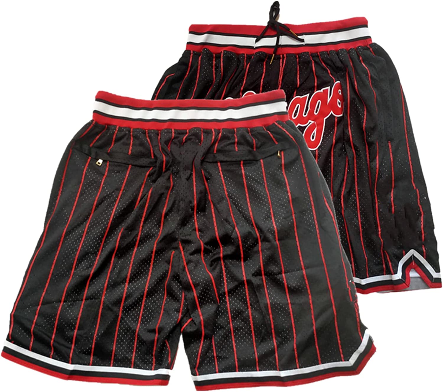 Basketball Shorts for Men with Pockets Retro Mesh Rap Polyester Embroidered Drawstring Loose Hip Hop 90S Casual Athletic Chicago Gym Shorts, As picture4
Basketball Shorts for Men with Pockets Retro Mesh Rap Polyester Embroidered Drawstring Loose Hip Hop 90S Casual Athletic Chicago Gym Shorts, As picture4