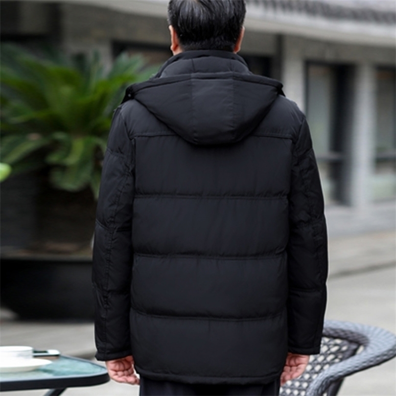 Fashion Warm Thick 90% Duck Down Winter men Jacket Men Coat Detachable Hooded Middle-aged Men's Parka Coat Men Windproof Parka 201209, Navy blue
Fashion Warm Thick 90% Duck Down Winter men Jacket Men Coat Detachable Hooded Middle-aged Men's Parka Coat Men Windproof Parka 201209, Navy blue