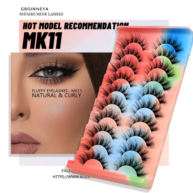 False Eyelashes Lashes 5/10 Pairs 3D Mink Fluffy Soft Wispy Volume Eye Reusable Makeup Eyelash Extension MaquiagemFalse
False Eyelashes Lashes 5/10 Pairs 3D Mink Fluffy Soft Wispy Volume Eye Reusable Makeup Eyelash Extension MaquiagemFalse