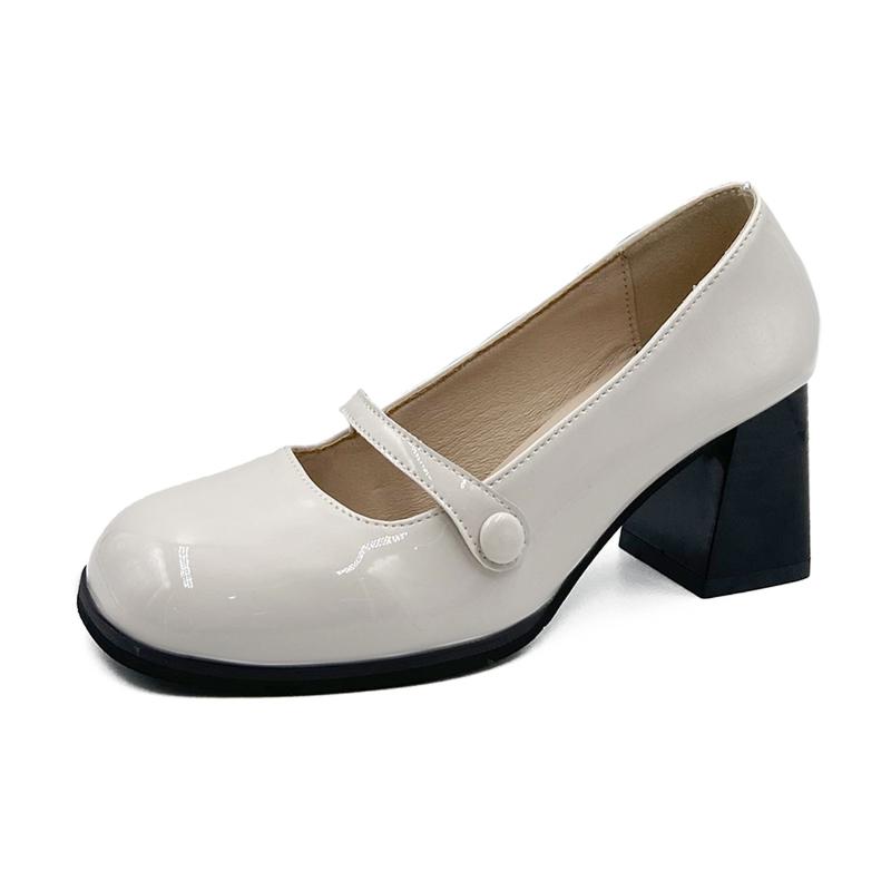 Dress Shoes Women's High Heels Fashion Single Thick Heel Mary Jane Autumn Office 2022 Black White Zapatillas Mujer
Dress Shoes Women's High Heels Fashion Single Thick Heel Mary Jane Autumn Office 2022 Black White Zapatillas Mujer