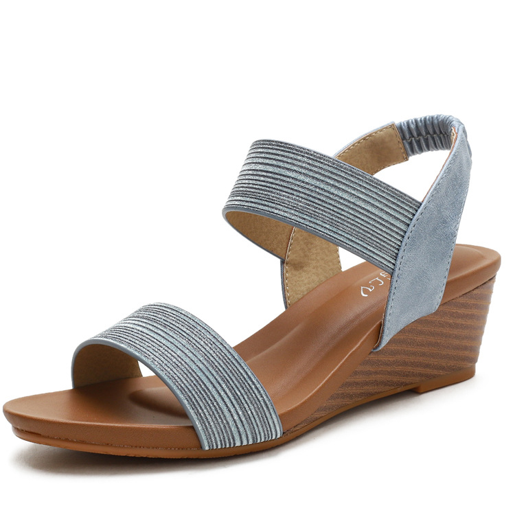 Women's Sandals Roman Shoes Summer Wedge Heels Sandal Fashion Large Size Shoes