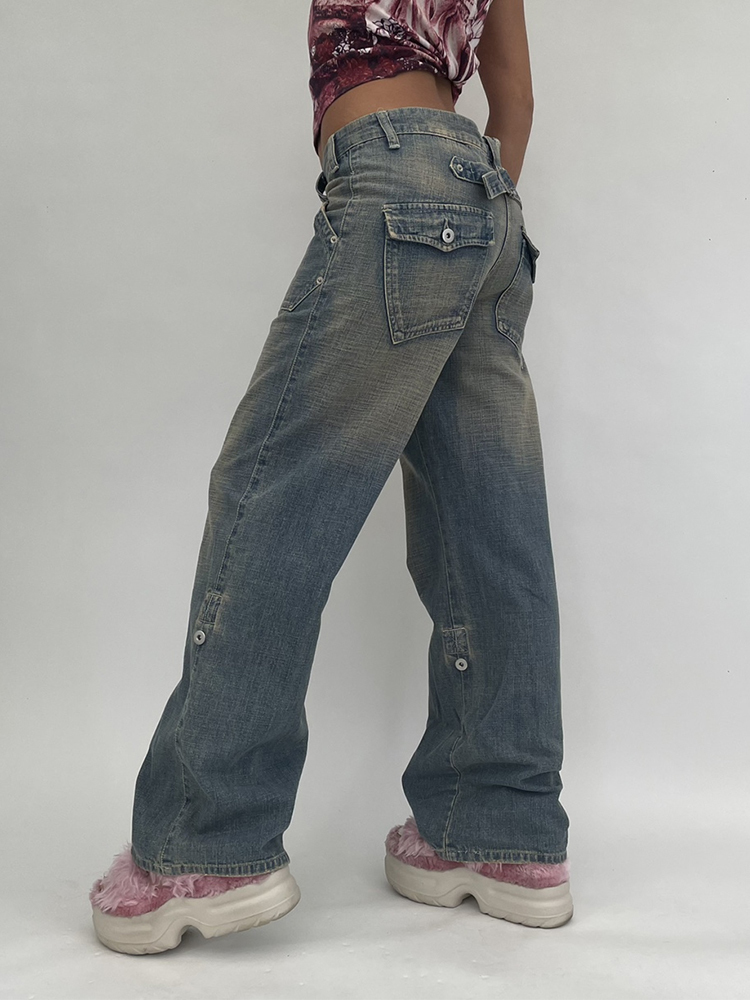 Weekeep Baggy Denim Mom Jeans Women High Waist Vintage Oversized Cargo Pants Casual Streetwear Harajuku Straight Leg Jeans Femme 220813, Blue
Weekeep Baggy Denim Mom Jeans Women High Waist Vintage Oversized Cargo Pants Casual Streetwear Harajuku Straight Leg Jeans Femme 220813, Blue