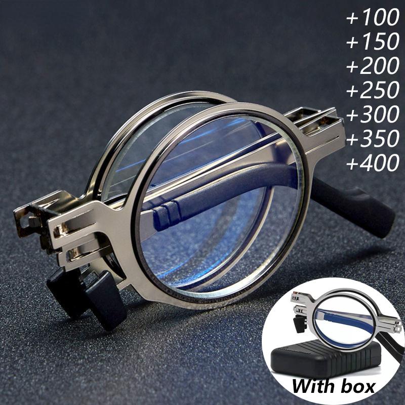 Sunglasses Metal Round Folding Reading Glasses Men Blue Light Computer Grade Narrow Frame For 1.0 TO 4.0Sunglasses 
Sunglasses Metal Round Folding Reading Glasses Men Blue Light Computer Grade Narrow Frame For 1.0 TO 4.0Sunglasses
