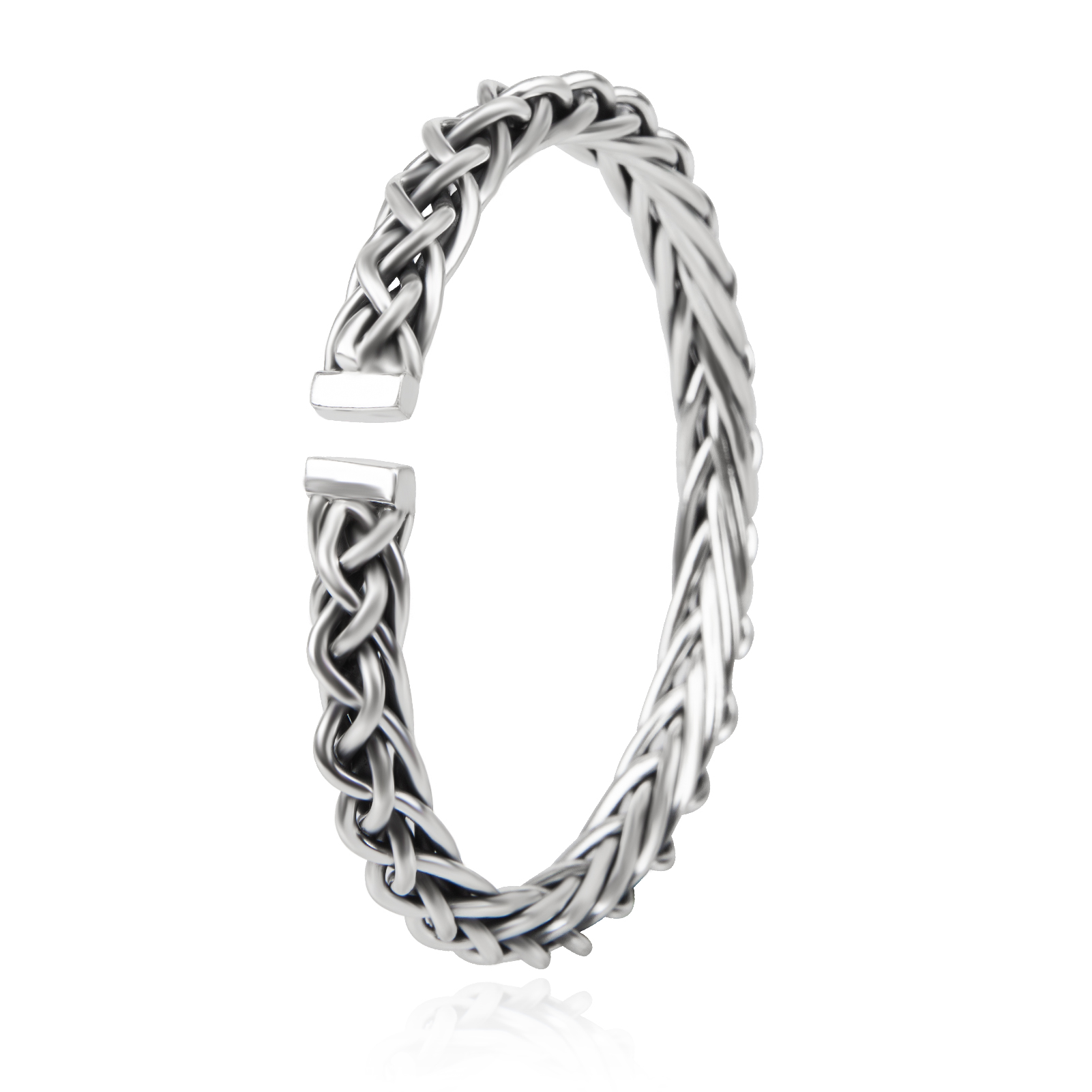 Vintage Men's Opening Bangle Fashion Adjustable 999 Sterling Silver Braided Twist Unisex High Jewelry Christmas Valentine's Day Gift
Vintage Men's Opening Bangle Fashion Adjustable 999 Sterling Silver Braided Twist Unisex High Jewelry Christmas Valentine's Day Gift
