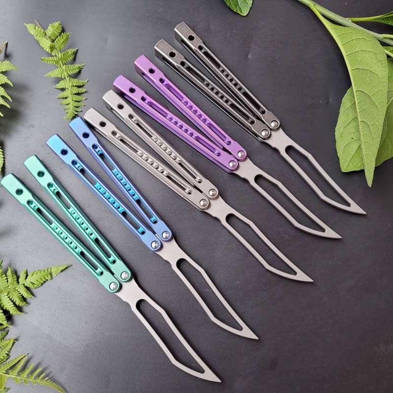 Balisong JK Monarch TheOne Clone Training Knife Titanium Channel Handle Bushing System Outdoor Self-Defense Camping Survival Folding Knife EDC Jackknife
Balisong JK Monarch TheOne Clone Training Knife Titanium Channel Handle Bushing System Outdoor Self-Defense Camping Survival Folding Knife EDC Jackknife