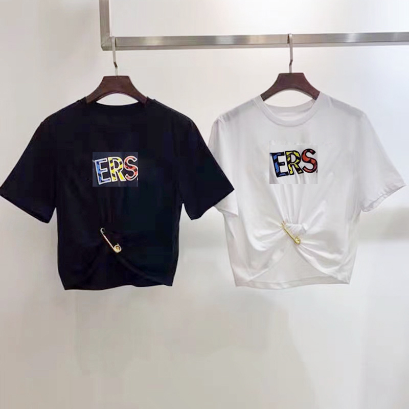 Summer T-Shirt 22ss Designer Clothes Women T Shirt Short Sleeve Cotton Solid Color O Neck High Waist Crop Top Tee Female Casual Loose
Summer T-Shirt 22ss Designer Clothes Women T Shirt Short Sleeve Cotton Solid Color O Neck High Waist Crop Top Tee Female Casual Loose