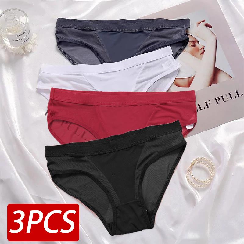 3pcs Seamless Hollow Out Womens Panties Women Briefs Transparent Low Waist Underwear Breathable Female Underpants Pantys -2xl, Set11
3pcs Seamless Hollow Out Womens Panties Women Briefs Transparent Low Waist Underwear Breathable Female Underpants Pantys -2xl, Set11