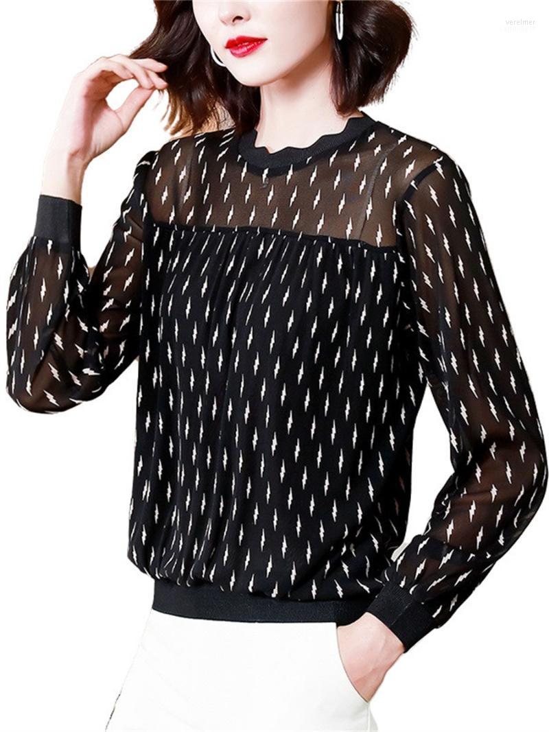 Women's Blouses & Shirts Women Spring Summer Lady Fashion Casual Long Sleeve O-Neck Collar Polka Dots Blusas Tops CT0469Women's Vere22, Black
Women's Blouses & Shirts Women Spring Summer Lady Fashion Casual Long Sleeve O-Neck Collar Polka Dots Blusas Tops CT0469Women's Vere22, Black