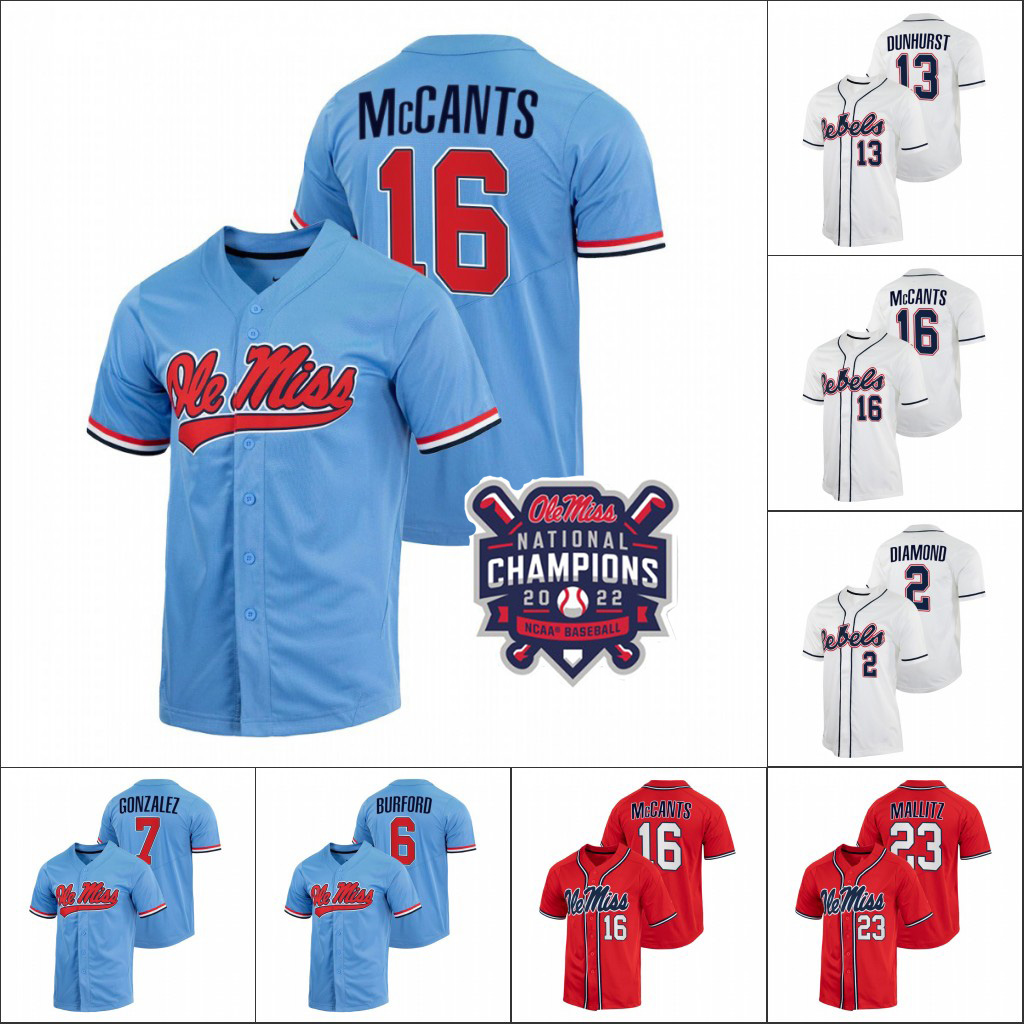 2022 Ole Miss Jersey World Series Champions NCAA Baseball College Tim Elko Lance Lynn Knox Loposer TJ McCants Harris Gaddis McDaniel Diamond Dougherty Alderman, Red
2022 Ole Miss Jersey World Series Champions NCAA Baseball College Tim Elko Lance Lynn Knox Loposer TJ McCants Harris Gaddis McDaniel Diamond Dougherty Alderman, Red