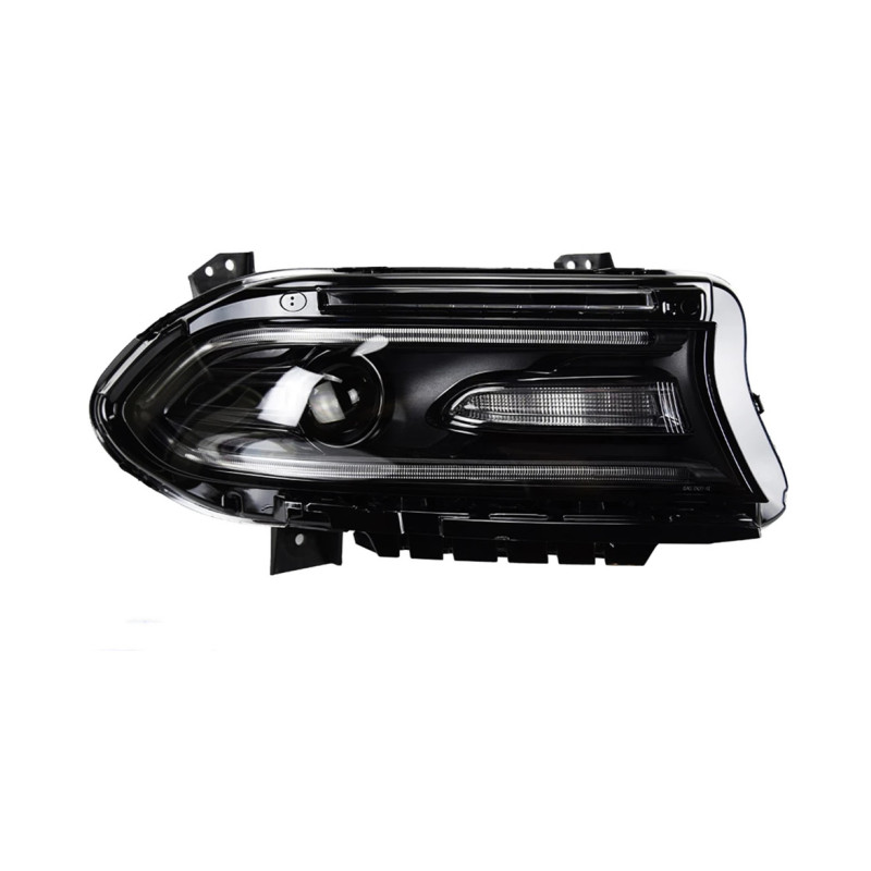 High Beam Front Light For Dodge LED Headlight 15-21 Charger DRL Turn Signal Angel Eye Head Lights Assembly