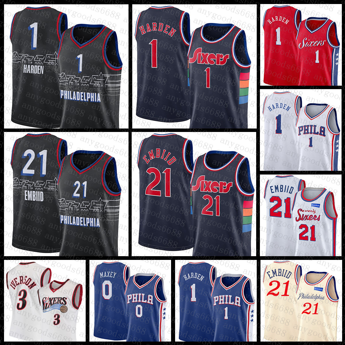 jersey Philadelphia''76ers''Men 3 6 Tyrese Maxey James Harden Joel Embiid Basketball Jersey 0 1 21 Allen Iverson Julius Erving 001
jersey Philadelphia''76ers''Men 3 6 Tyrese Maxey James Harden Joel Embiid Basketball Jersey 0 1 21 Allen Iverson Julius Erving 001