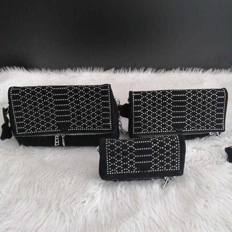 evening bags zadig voltaire womens luxury real leather trendy shoulder bag black two chains wings decorated messenger sac, Mini
evening bags zadig voltaire womens luxury real leather trendy shoulder bag black two chains wings decorated messenger sac, Mini