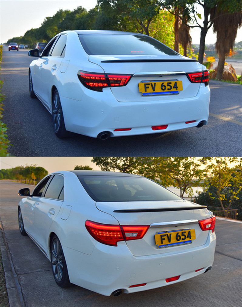 Car Styling For Toyota Reiz Taillights 20 13-16 Mark X LED Tail Lamp LED DRL Dynamic Signal Brake Reverse Auto Accessories