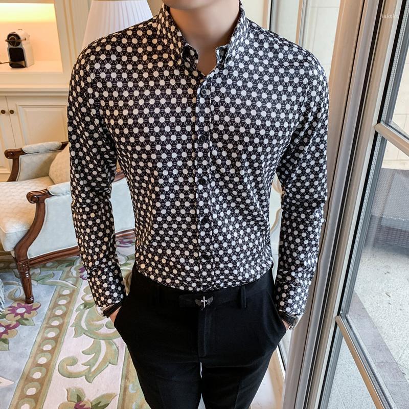 Men's Dress Shirts Shirt Men Dot Printing Stylish Long Sleeve Lapel Neck Streetwear Tops Retro Brand Casual 2022 Designer ShirtMen's, Black
Men's Dress Shirts Shirt Men Dot Printing Stylish Long Sleeve Lapel Neck Streetwear Tops Retro Brand Casual 2022 Designer ShirtMen's, Black