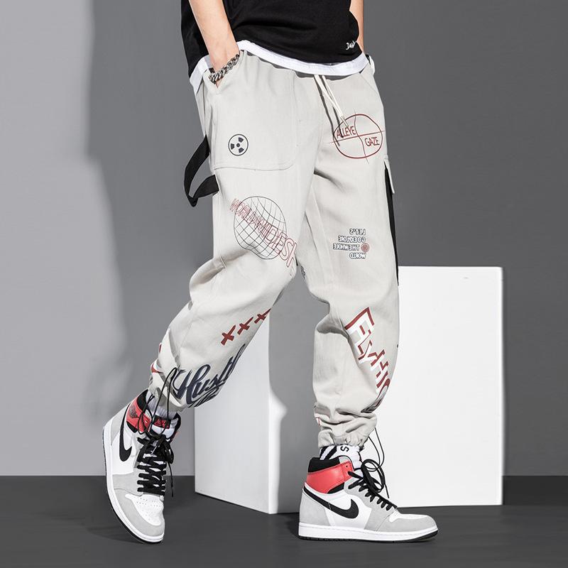 Men's Pants Autumn Cargo For Men Korean Version Trendy Cartoon Graffiti Casual Sweatpants Loose Letters Printed Harem Trousers, Black
Men's Pants Autumn Cargo For Men Korean Version Trendy Cartoon Graffiti Casual Sweatpants Loose Letters Printed Harem Trousers, Black