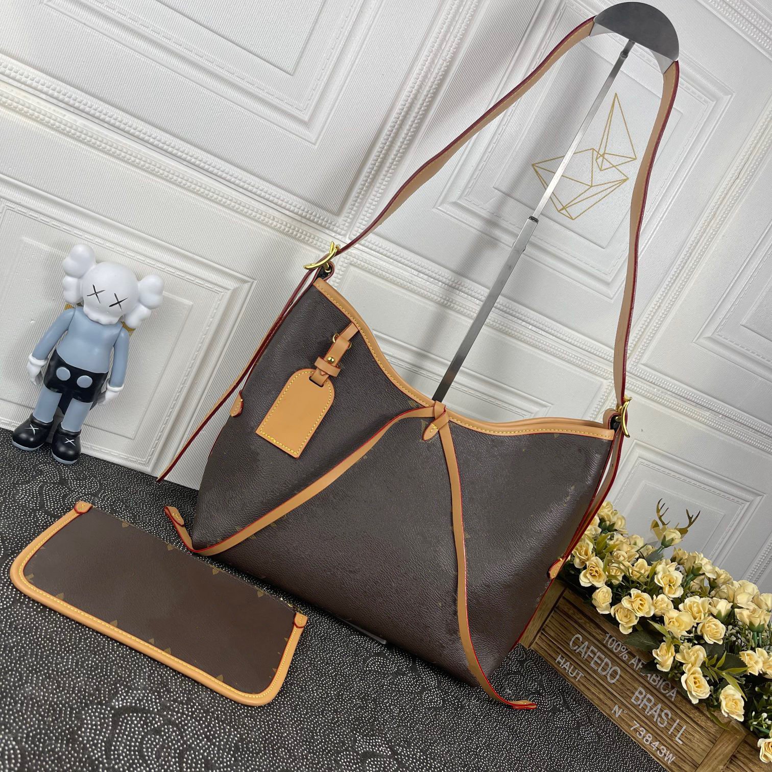 M46203 CARRYALL PM Designer women shopping bag canvas check letter flower print genuine Cowhide leather purse handbag shoulderbag tote Luxury fashion bag, 0.01
M46203 CARRYALL PM Designer women shopping bag canvas check letter flower print genuine Cowhide leather purse handbag shoulderbag tote Luxury fashion bag, 0.01
