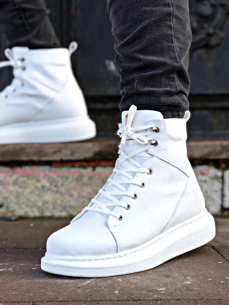 Knack High Sole Men 'S Winter Boots Casual Leather Comfortable Use Rain Waterproof Breathable Men 'S Ankle Boots