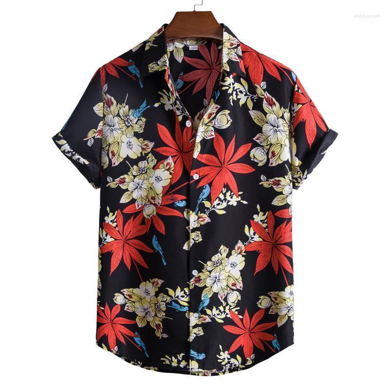 Men' Casual Shirts Men Summer Printed Turndown Collar Single Breasted Short Sleeve TunicMen' Eldd22, Black
Men' Casual Shirts Men Summer Printed Turndown Collar Single Breasted Short Sleeve TunicMen' Eldd22, Black