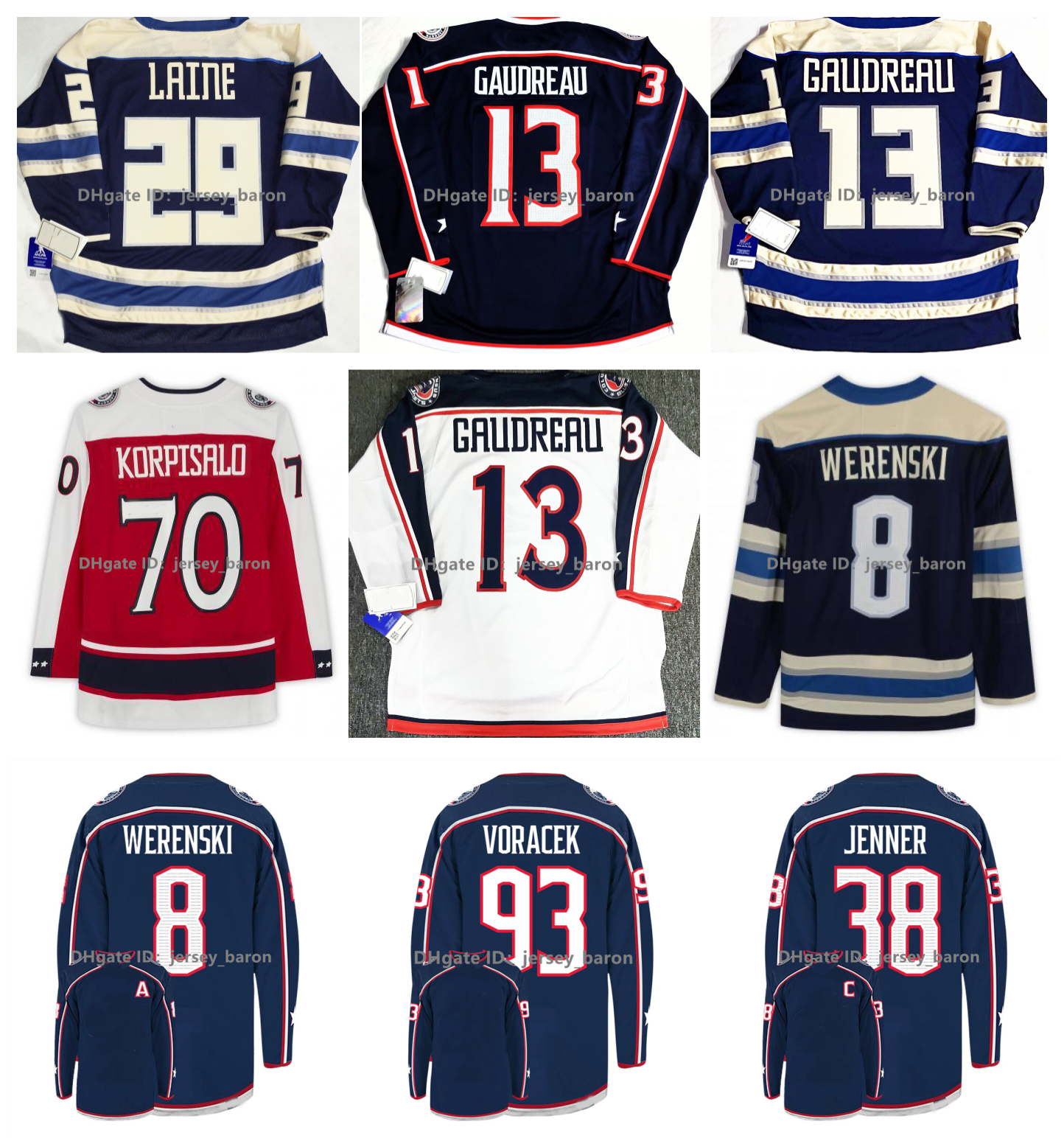Johnny Gaudreau Hockey Jersey Blue Jackets Boone Jenner Zach Werenski Patrik Laine Cole Sillinger Jakub Voracek Gustav Nyquist Rick Nash Elvis Merzlikins Kuraly, Kids size s/m l/xl
Johnny Gaudreau Hockey Jersey Blue Jackets Boone Jenner Zach Werenski Patrik Laine Cole Sillinger Jakub Voracek Gustav Nyquist Rick Nash Elvis Merzlikins Kuraly, Kids size s/m l/xl