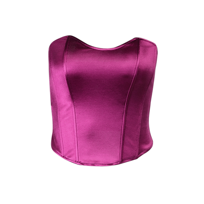 Beyouare Sexy Women Tube Tops Solid Sleeveless Slim Skinny Corset Cropped Top Summer Casual Elegant Female Strapless Vest 220316