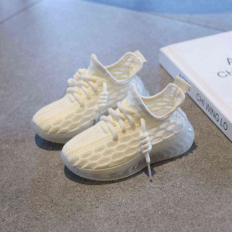 New Kids Sneakers Girls Children Casual Sneakers Spring Mesh Breathable Non-slip Soft Sole Running Shoes Boys 2022 Sport Shoes Y220510