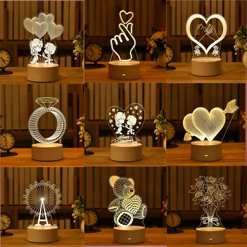 Party Decoration 2022 Valentines Day Gift Wedding Anniversaire USB 3D Love Acrylic Led Night Light Easter Home Decor
Party Decoration 2022 Valentines Day Gift Wedding Anniversaire USB 3D Love Acrylic Led Night Light Easter Home Decor